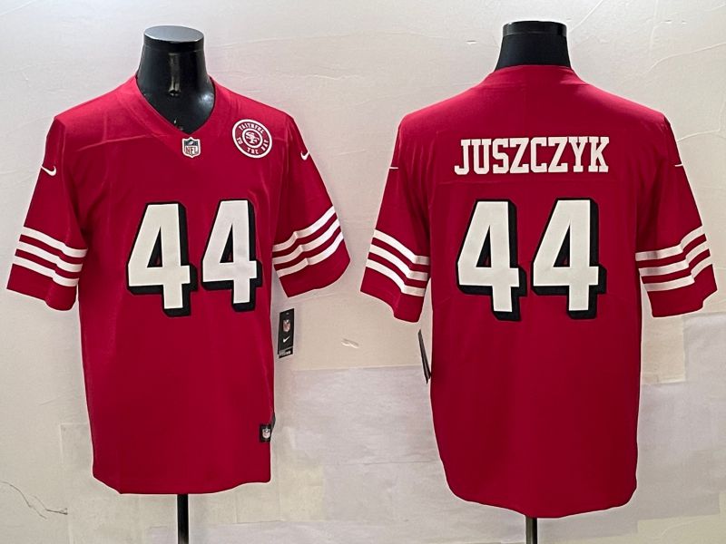 Men San Francisco 49ers #44 Juszczyk Red Second generation 2025 Nike Limited NFL Jersey style 4